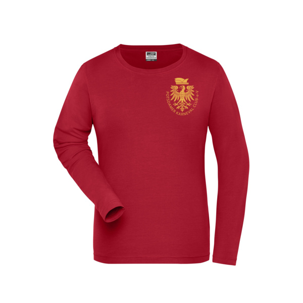 PKC Druck beidseitig - Ladies' BIO Stretch-Longsleeve Work - SOLID - Miniaturansicht