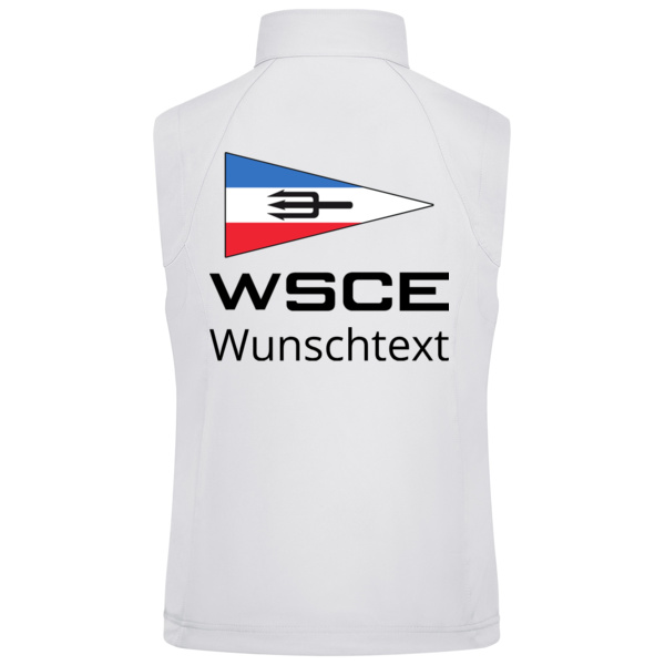 Rückendruck dunkel - Ladies' Softshell Vest Miniaturansicht
