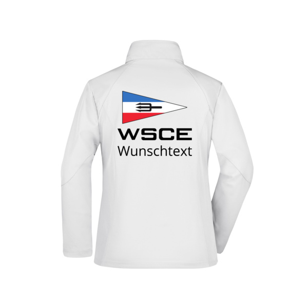 Rückendruck dunkel - Ladies' Softshell Jacket Miniaturansicht