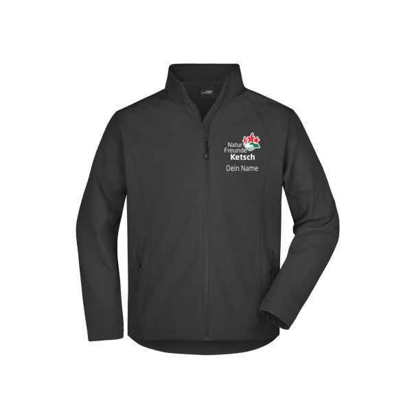 Brustdruck weiß - Men's Softshell Jacket Miniaturansicht