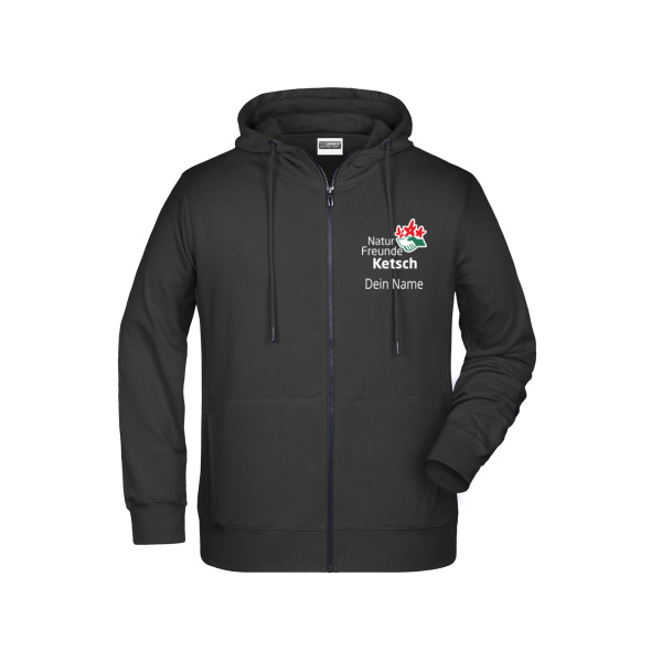 Brustdruck weiß - Men's Zip Hoody   OCS Blended & RCS Miniaturansicht