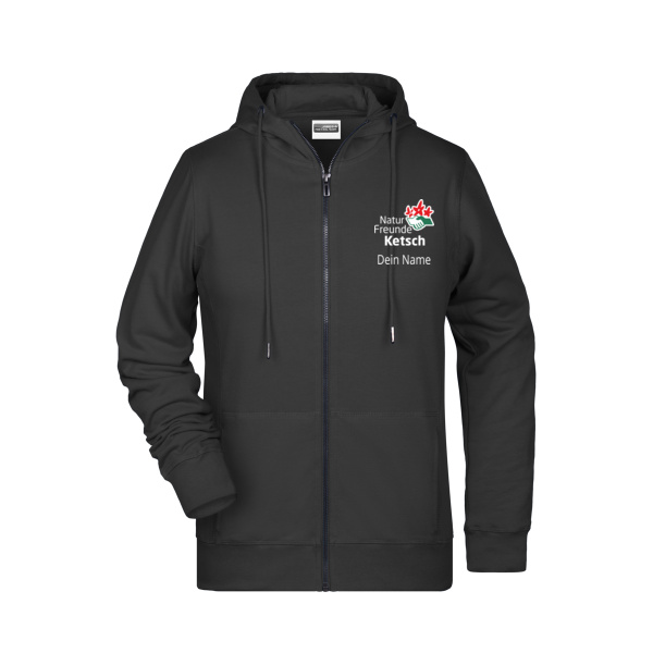 Brustdruck weiß - Ladies' Zip Hoody   OCS Blended & RCS Miniaturansicht