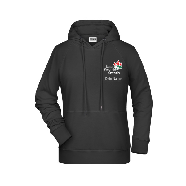 Brustdruck weiß - Ladies' Hoody   OCS Blended & RCS Miniaturansicht