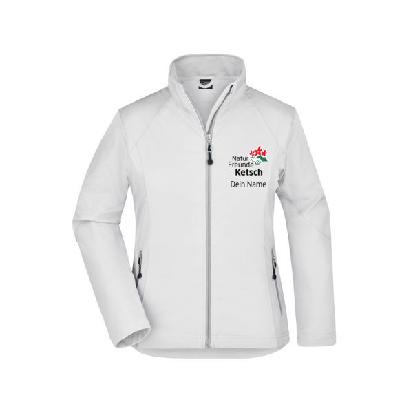 Brustdruck schwarz - Ladies' Softshell Jacket Miniaturansicht