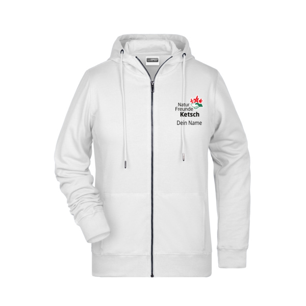 Brustdruck schwarz - Ladies' Zip Hoody   OCS Blended & RCS Miniaturansicht