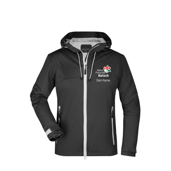Brustdruck weiß - Ladies' Outdoor Jacket Miniaturansicht