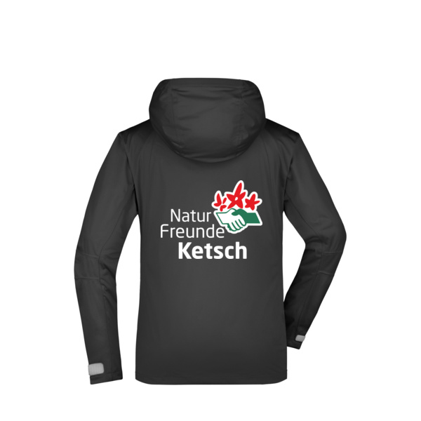 Rückendruck weiß - Ladies' Outdoor Jacket Miniaturansicht