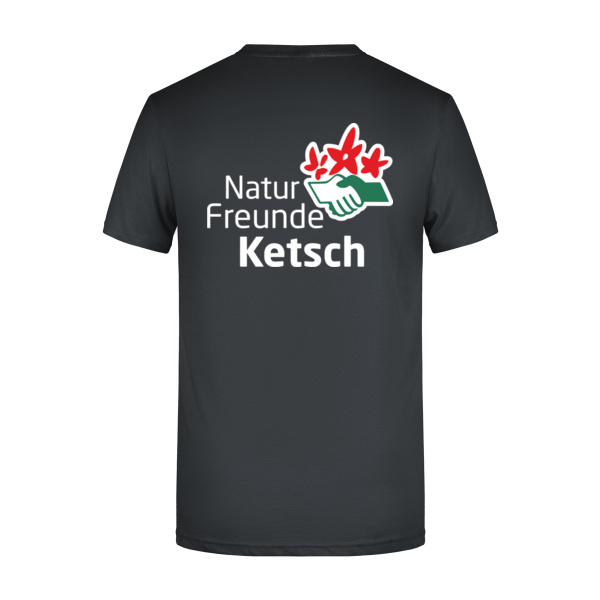 Rückendruck weiß - Men's Basic-T   OCS Standard Miniaturansicht