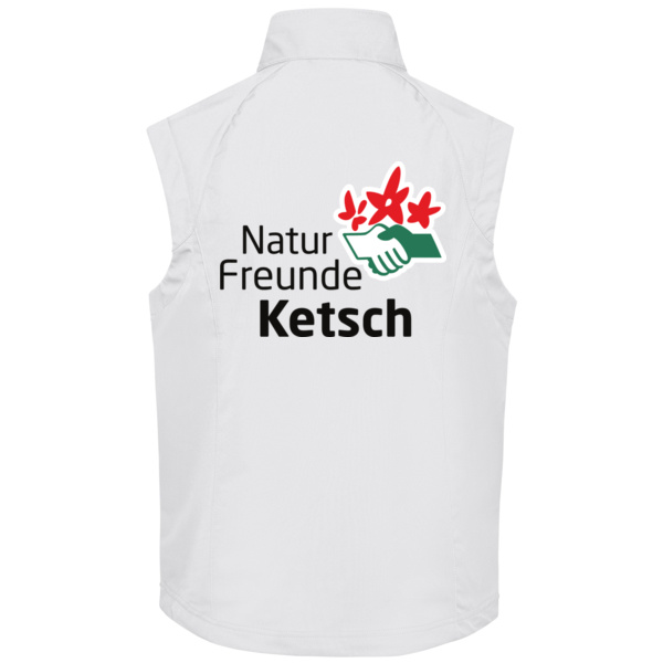 Rückendruck schwarz - Men's Softshell Vest Miniaturansicht