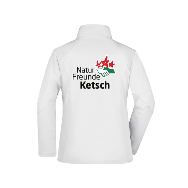 Rückendruck schwarz - Ladies' Softshell Jacket Miniaturansicht
