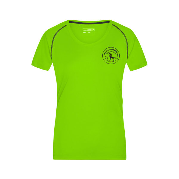 Brustdruck schwarz - Ladies' Sports T-Shirt Miniaturansicht
