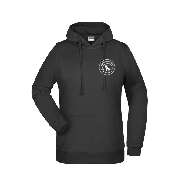 Brustdruck weiß - Ladies' Promo Hoody Miniaturansicht