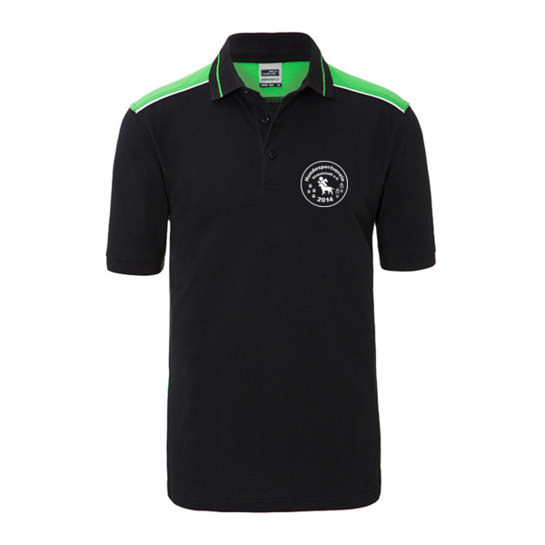 Brustdruck weiß - Men's Workwear Polo - COLOR - Miniaturansicht