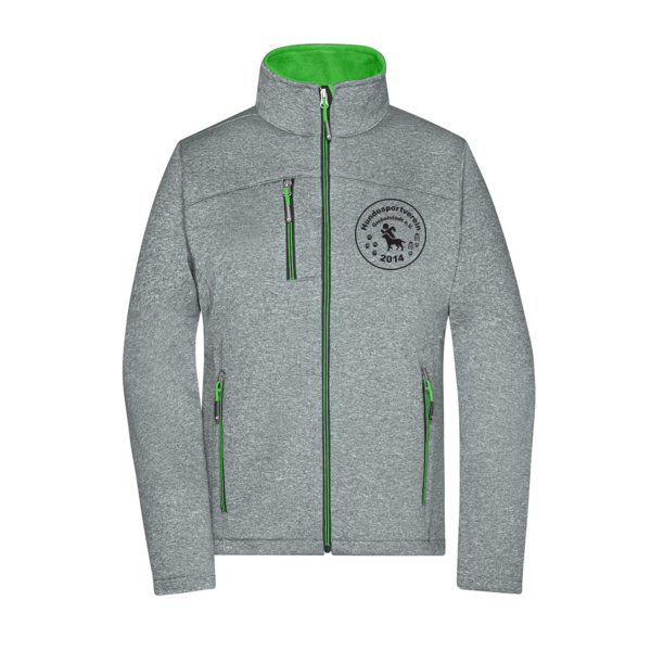 Brustdruck schwarz - Ladies' Softshell Jacket Miniaturansicht