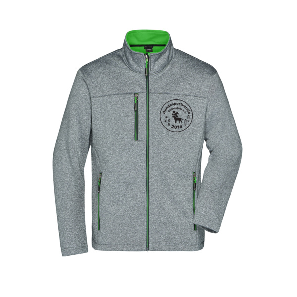 Brustdruck schwarz - Men's Softshell Jacket Miniaturansicht